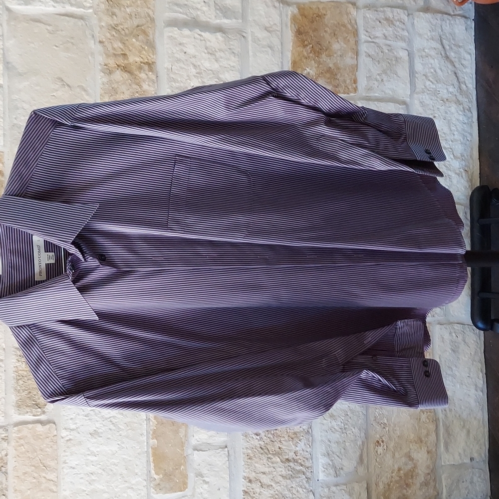 Pronto uomo mens dress shirt, non iron
